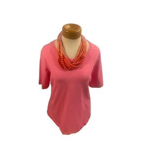 D&C essentials size small pink short sleeve shirt